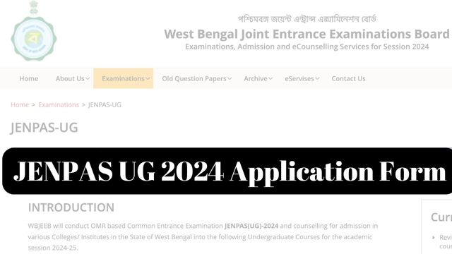 JENPAS UG 2024 Application Form