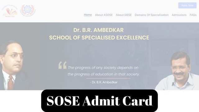SOSE Admit Card