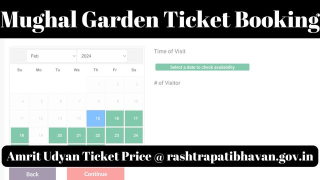 Mughal Garden Ticket Booking
