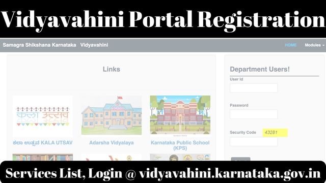 Vidyavahini Portal Registration