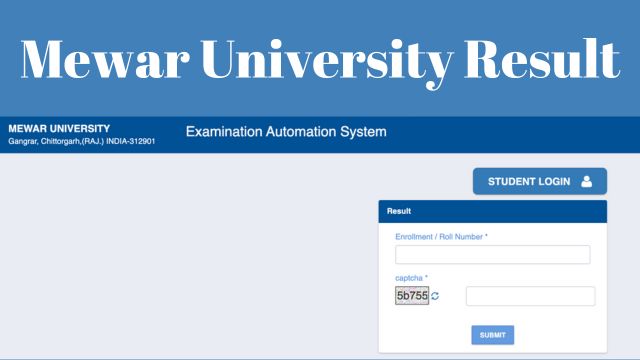 Mewar University Result
